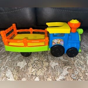 Fisher-Price Little People Choo-Choo Zoo Train Caring Animals Set Tested Works‎